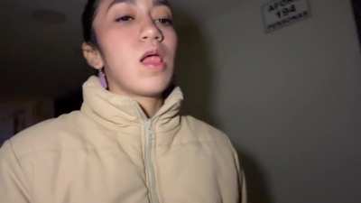 I am so crazy for sucking his dick there, so I definitely deserved that powerful cumshot to the face JAJA