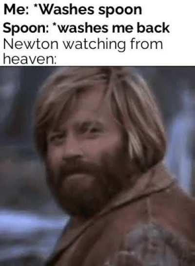 Sir Newton the virgin