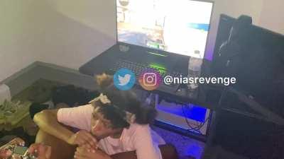 Told him if he wins I’ll swallow his nut 🙈🤤