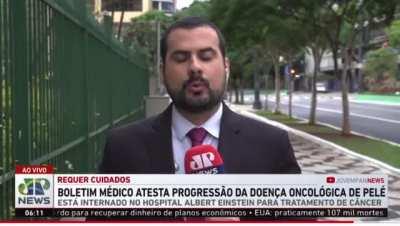 Segundo a Jovem Pan, Pelé tem câncer no colo do útero