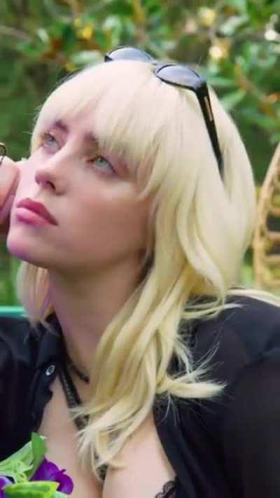 Billie Eilish huge cleavage show