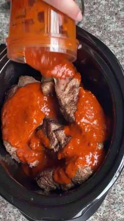 Barbacoa Tacos in Chile Sauce