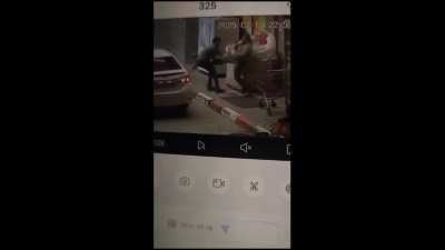 A Palestinian attempting to steal a gun from an IDF soldier, West Bank, 20-2-25