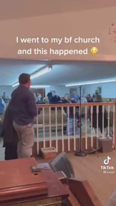 Found this gem on tiktok. This legit scares me. Glad I left my pentecostal church months ago.