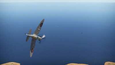 Bf 109 flatspin