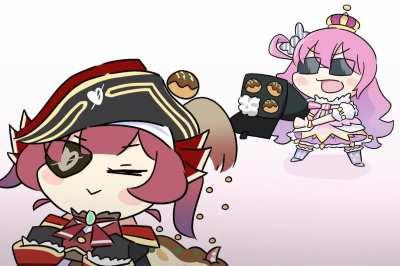 Just Luna shooting takoyaki to Senchou