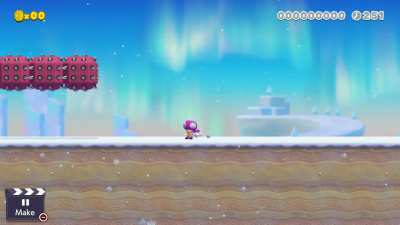 Toadette Sliding and Moonwalking in 3D World. Trying to think of a possible utilization of this...