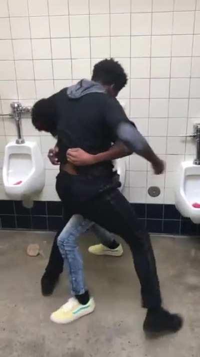 Middle school fight dude in white was talking about other kid dead grandma