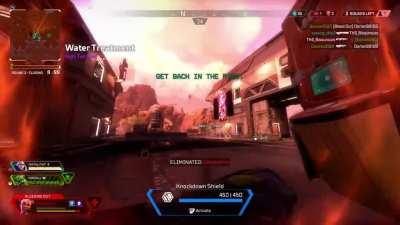 Got knocked down so hard I was teleported back to where my squad landed...