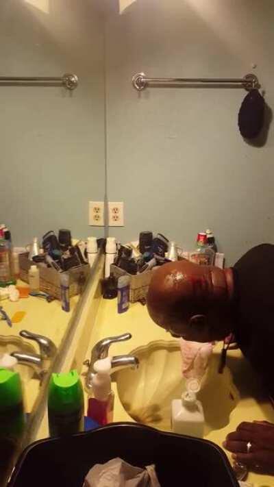 WCGW using a cheap razor to shave your head