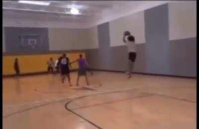 Trying to blow up an over pumped basketball