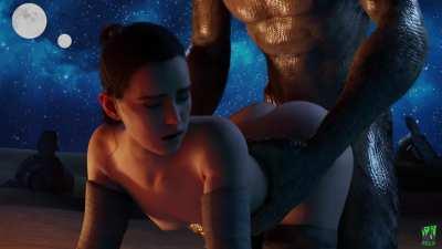 Rey vs Alien [Star Wars] (beastlyjoe, jdsounddesign)