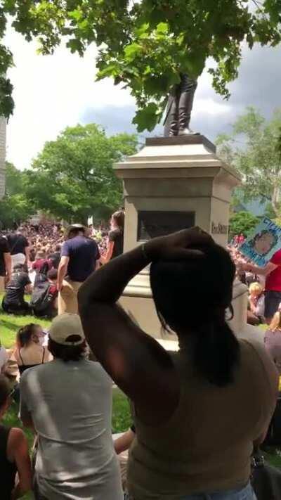 Largest turnout I’ve ever seen at the State House. Concord High School students organized an incredibly powerful, peaceful, and respectful protest today.