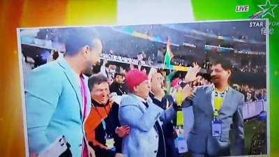 Gavaskar's reaction when India won the match..