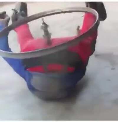 Like an anime boss charging up his attack