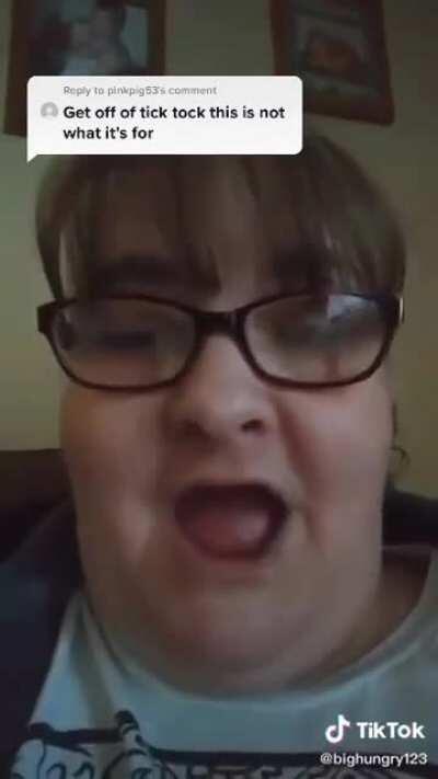 “You can’t even spell TikTok” can’t spell TikTok herself