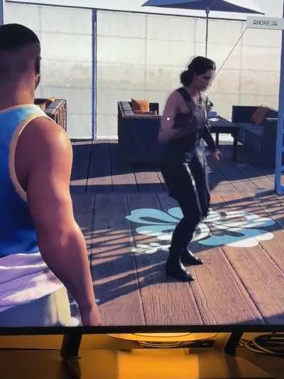 Even Andrea gets enjoys Pardadisio lol