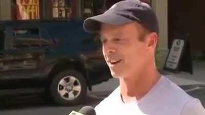 Guy realises 15 minutes is a quarter of an hour