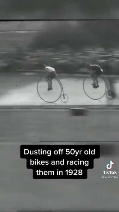 Dusting off 50 year old bikes and racing them in 1928: