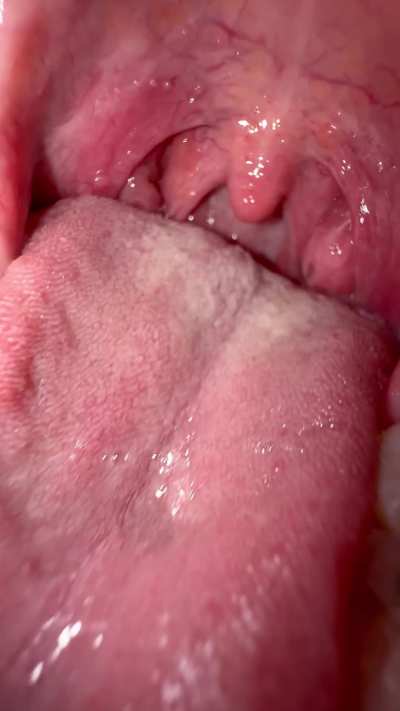 you can't stop yourself from sliding down my throat, I'm too moist, the hunger makes me wet (oc)