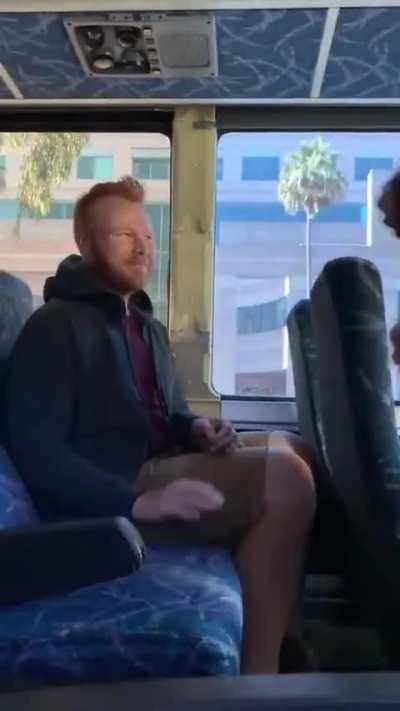 How to keep the seat next to you on the bus empty