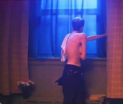Andrea Riseborough stripping to topless in new film Please Baby Please (60FPS, zoom)
