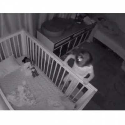 Brother helping his sister