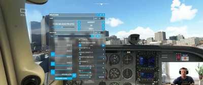 Decided to change to live weather mid-flight in New Orleans today.