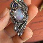 Completely handmade from silver wire, by me!