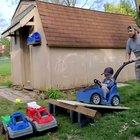 Dad and son quality time