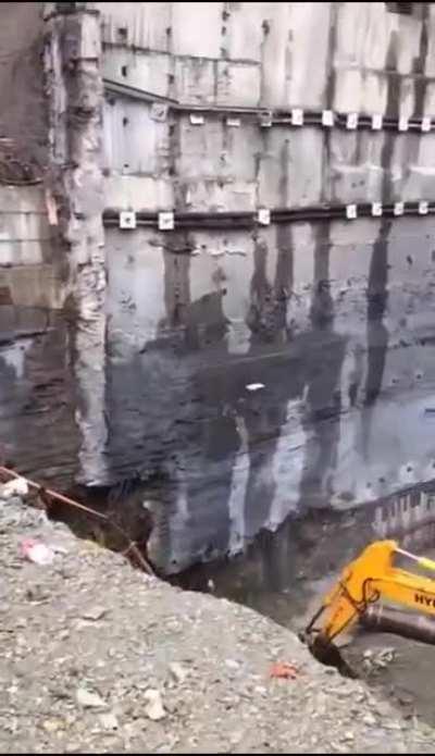 Wall collapses, it's all downhill from there