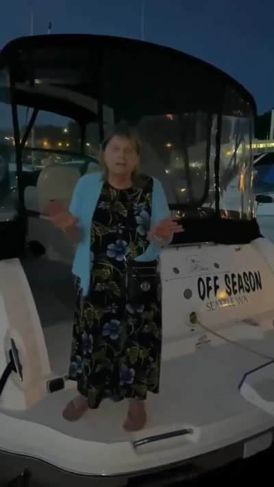 yacht club Karen loses it down at the docks.