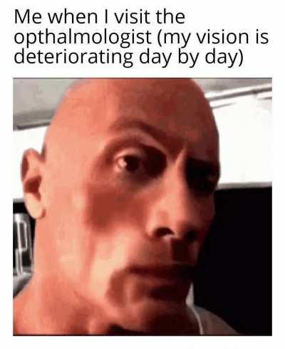 The doctor is checking my eye