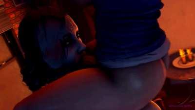 Lady Dimitrescu and Jill Valentine futa domination (gwsfm) [resident evil]