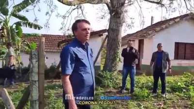 Presidente Jair Bolsonaro se surpreende ao descobrir que filho de conhecido morreu de Covid-19. Ele questionou se a vítima da pandemia tinha alguma comorbidade, mas foi informado de que era uma pessoa jovem. “Alguns pega de jeito”, comentou Bolsonaro.