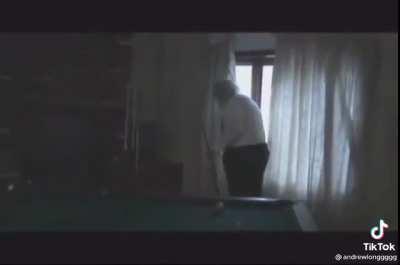 Pool table gets offended