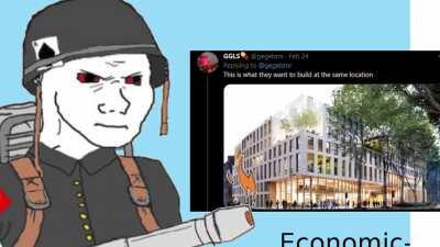 Who needs beautiful historical buildings when you can have an other glass cube!