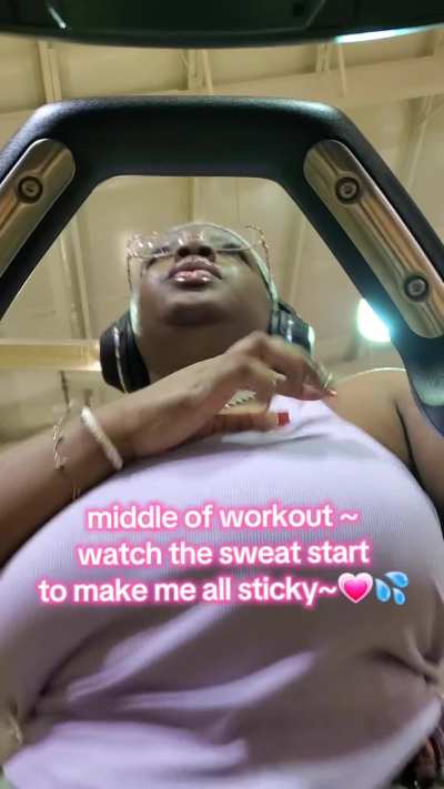 my sweaty workout ~ beginning vs middle vs end ᯓᡣ𐭩.ᐟ ⊹💦 [p]
