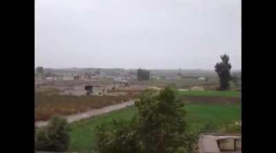 2/24 Marines in Yusufiyah Iraq in a fierce firefight with Iraqi Insurgents after 120 insurgents attempt to attack FOB Yusufiyah. November 14 2004