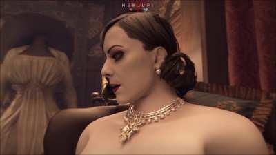 Ada serving Alcina Dimitrescu (Neroupii) [Resident Evil]