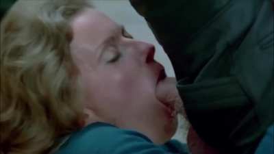 One of the prime examples of a blowaftercumshot, the legendary enthusiastic bj by Susanne Mcbain in Barbara Broadcast(1977).