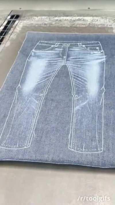 Textile laser engraving and cutting