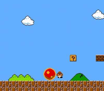 Mario after he comes back from Smash Bros