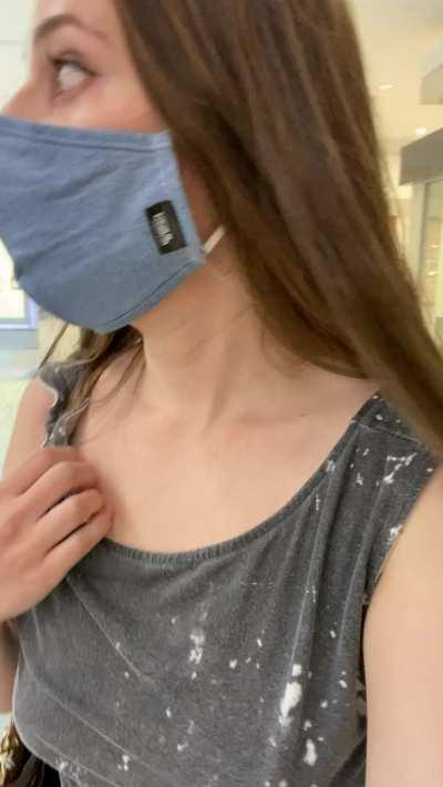 The coast is clear check out my tit!