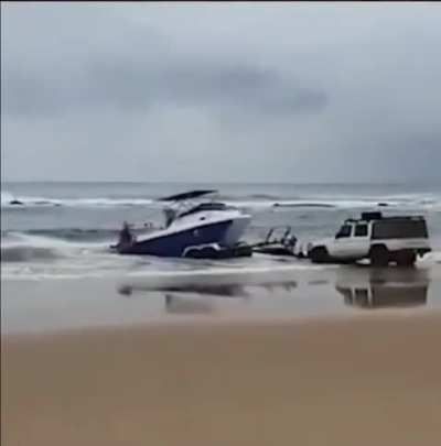 When you try to copy a boat launch trick you saw in a cartoon.