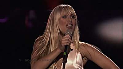 Feminnem Member - Eurovision Live 2005 - Left Tit Pokies (Also With Slo-Mo, Slo-Mo With Darkening And Sharpening To Show The Pokies Better Followed By Left Tit Zoom Versions)