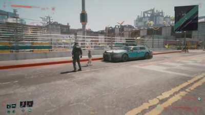 I think that I found the cops doing a sobriety test on some little 12 year old wisenheimer.