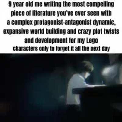 9 year old me was oozing with creativity and imagination