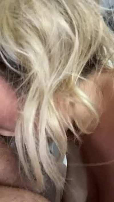 Put your cock deep down my throat