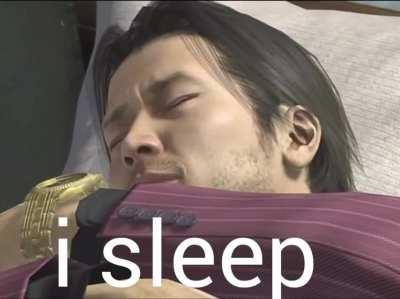 akiyama is sleeping